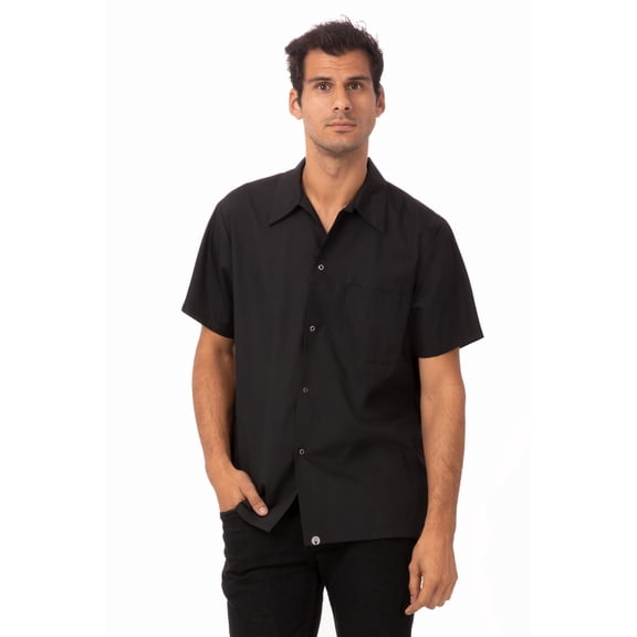 Chef Works Mens Utility Cook Shirt (KCBLBLKL)