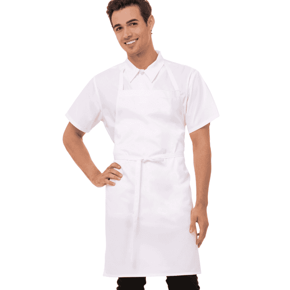 Chef Works Unisex Apron, White, One Size