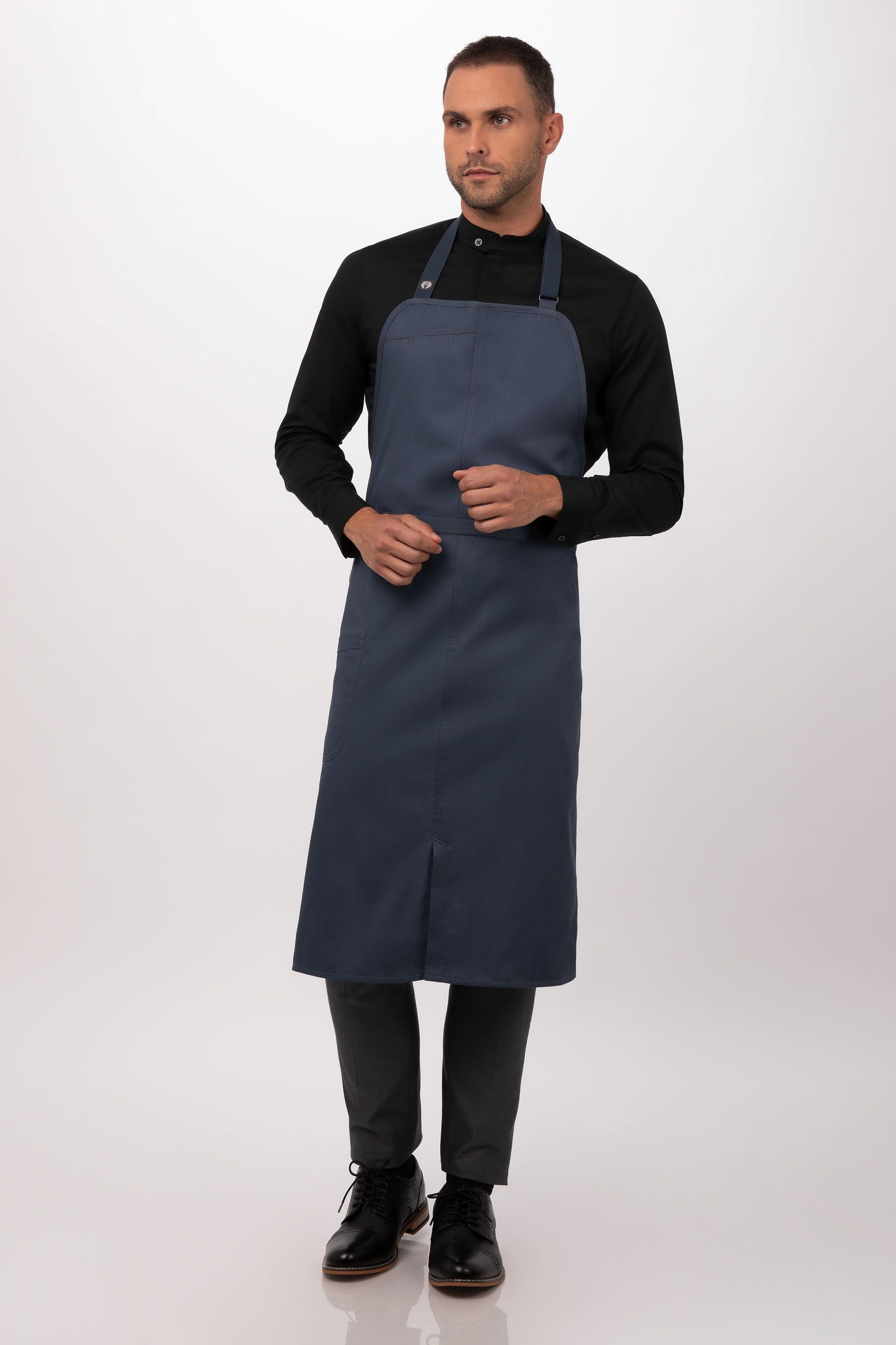 Chef Works Unisex Brio Chef's Bib Apron (ACN01BLU0)