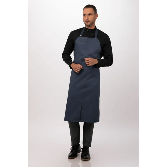 Chef Works Unisex Brio Chef's Bib Apron (ACN01BLU0)