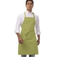 thumbnail image 1 of Chef Works Unisex Butcher Apron, Adjustable Bib Cooking Apron with Pocket, Lime, 1 of 8