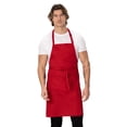 thumbnail image 1 of Chef Works Unisex Butcher Apron, Adjustable Bib Cooking Apron with Pocket, Red, 1 of 7