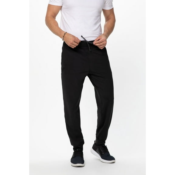 Chef Works Unisex Jogger 2.0 Chef Pants, Black, Large