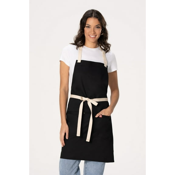 Chef Works Unisex Ridgewood Bib Apron (ABN07BLK0)