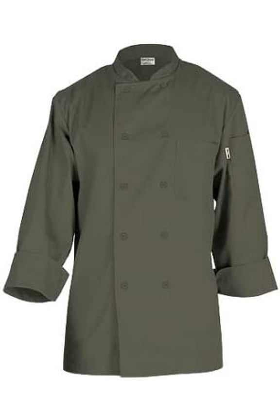 Unisex Torino Chef Coat, Olive S
