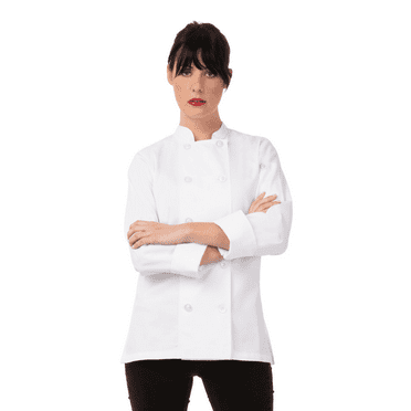Chef Works Women's Le Mans Chef Coat, White, Medium