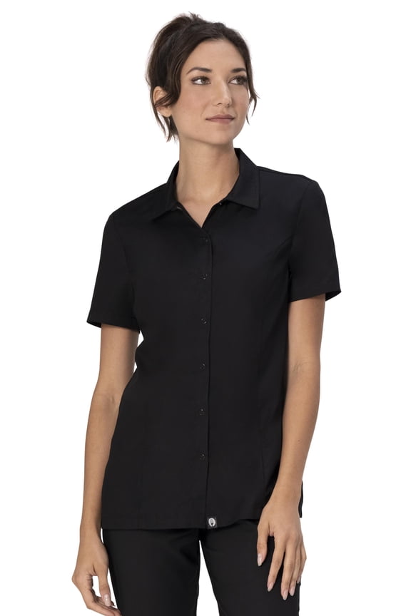 Womens Durham Snap Work Shirt, Black, Large