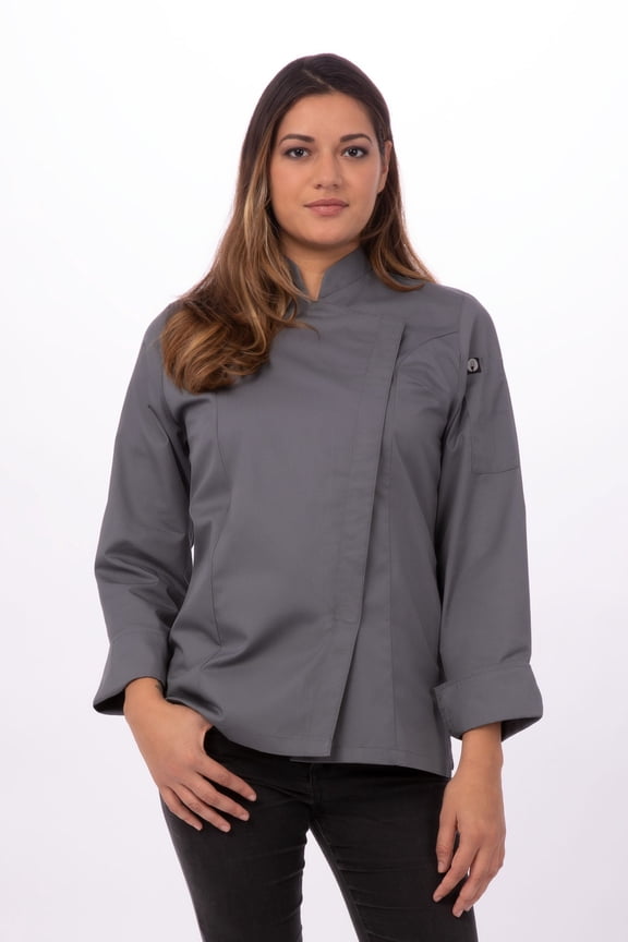 Womens Lansing Chef Coat (BCWMC007GRYXS)