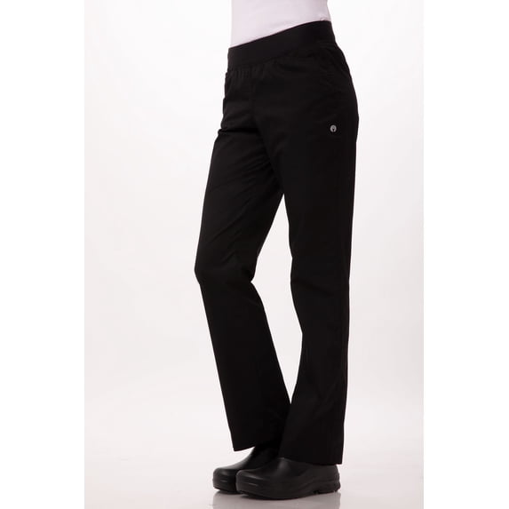 Chef Works Womens Lightweight Slim Chef Pants (PBN01WBLKS)