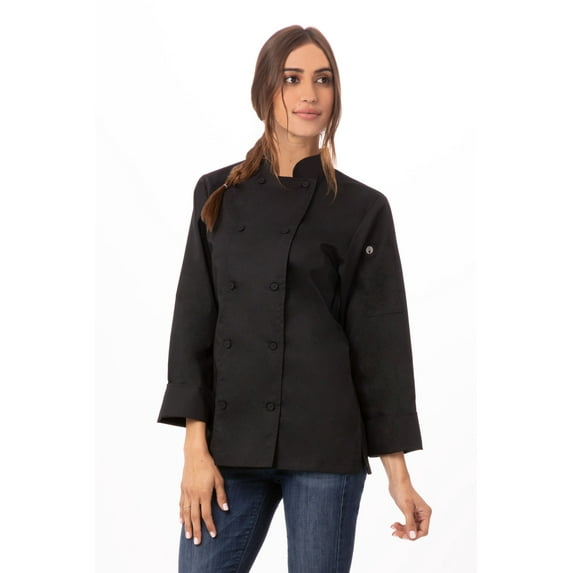 Chef Works Womens Sofia Chef Coat (LWLJBLKM)