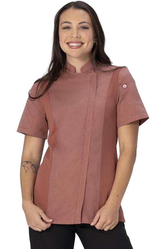 Women's Springfield Chef Coat, Brick Chef Jacket with Cool Vent Side Panels, XS