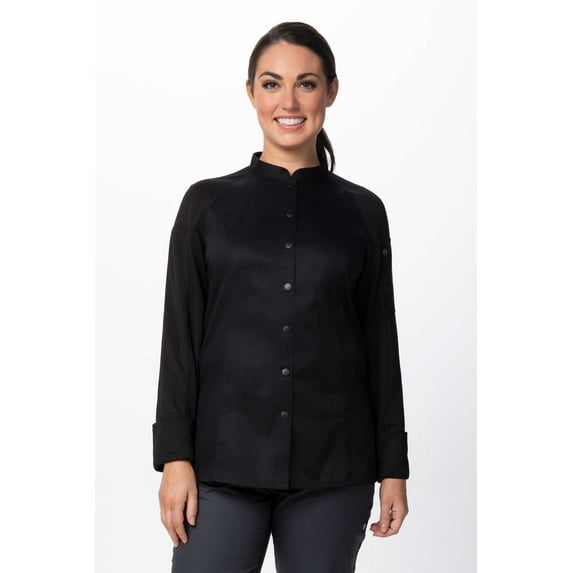Chef Works Womens Tulum Chef Coat (CBS01WBLK2XL)