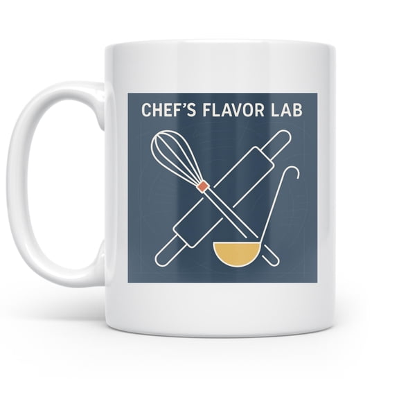 Chef inspiration, 11oz ceramic mug for cooks and culinary students