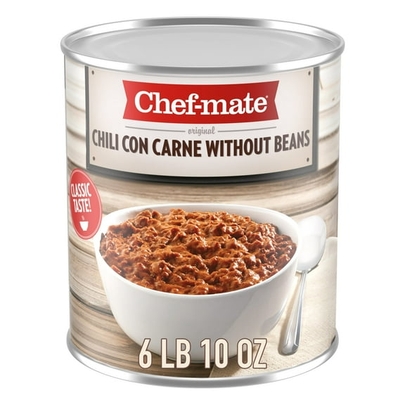 Chef-mate Chili Con Carne without Beans, 106 oz Can