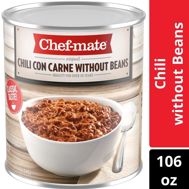 Chef-mate Chili Con Carne without Beans, 106 oz Can - Walmart.com
