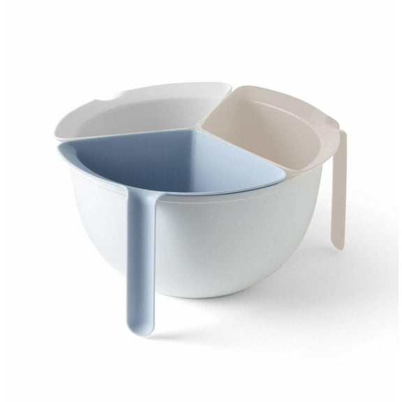 Chefn 3-In-1 Colander Set, Nesting Stackable Strainers and Prep Bowl - Multi-Purpose Cooking Tool for Rinsing Grains, Beans, Fruits, Vegetables - Kitchen Essentials Storage Solution