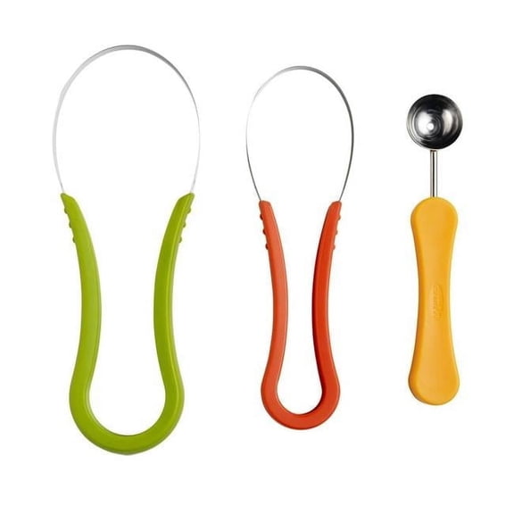 Chef N 6406516 ScoopTroop Melon Baller & Fruit Scoops Set Plastic - Multi-Colored
