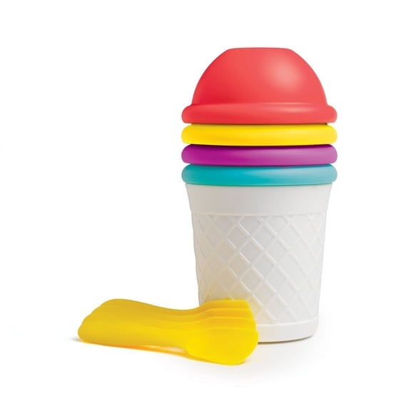 Chef'n Sweet Spot Instant Ice Cream Maker Bowls and Spoons Party Set of 4 in Rainbow