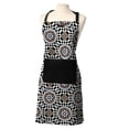 thumbnail image 1 of Chef's Artistic Cotton Cooking Apron - 32x26 Inch - Intricate Mosaic Pattern for Elegant Kitchens, 1 of 5