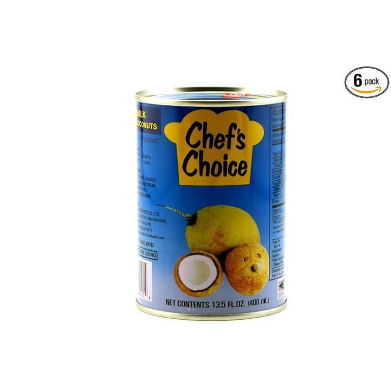 Chef's Choice Coconut Milk 13.5oz (400ml), 6 Pack - Walmart.com