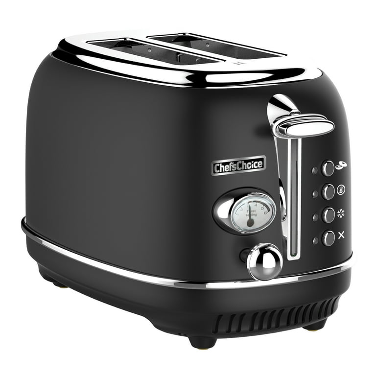 iFedio 1 Toaster 2 Slice Toasters Best Rated Prime Toaster compact Brushed  Stainless Steel Toaster Black Small Toaster For Breakfast Brea