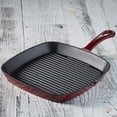 thumbnail image 1 of Chef's Classic Enameled Cast Iron Square Grill Pan, Cardinal Red, 1 of 2