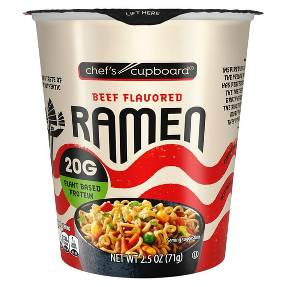 Chef's Cupboard Protein Ramen Beef Flavor 2.5 oz