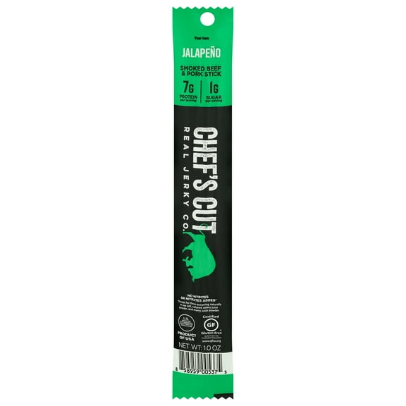 Chef's Cut Jerky Snack Stick Jalapeno Cheddar (24 Pack) 1 oz