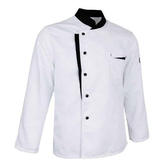 Chef's Jacket Baker's Jacket with Snap Fastener Long-sleeved Work Jacket Chef'