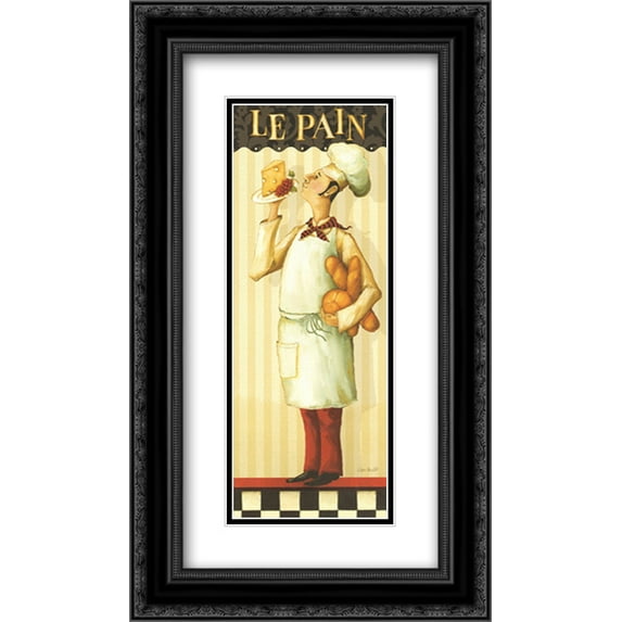 Chef's Masterpiece III 2x Matted 8x16 Black Ornate Framed Art Print by Lisa Audit