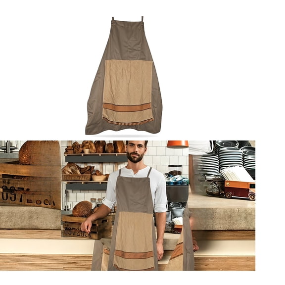 Chefs Prank Apron with Secret Pocket for Men Gag Gift33.4 in23.6 in