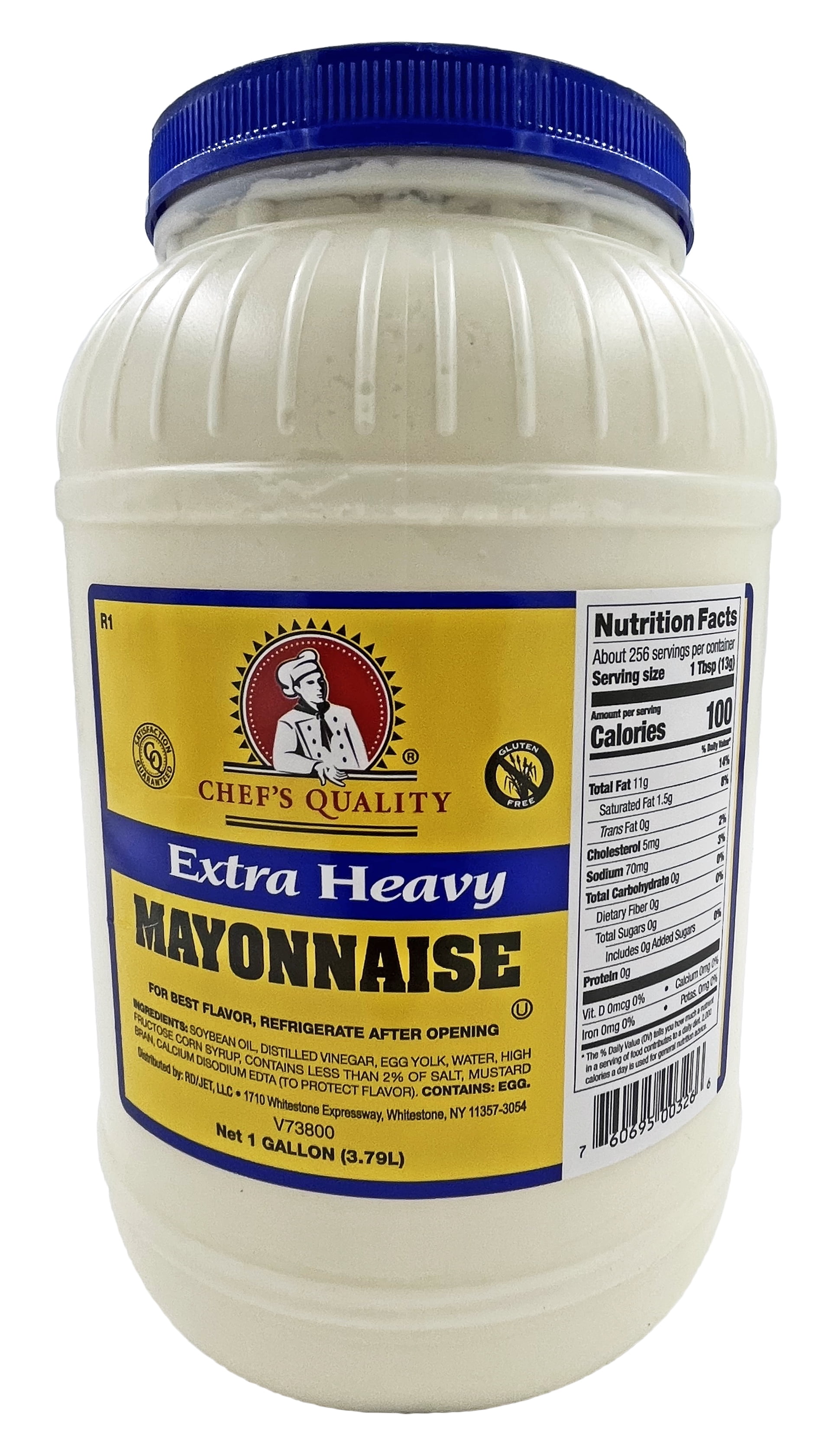Chef's Quality Extra Heavy Mayonnaise | Gluten Free | Kosher | 1 Gallon