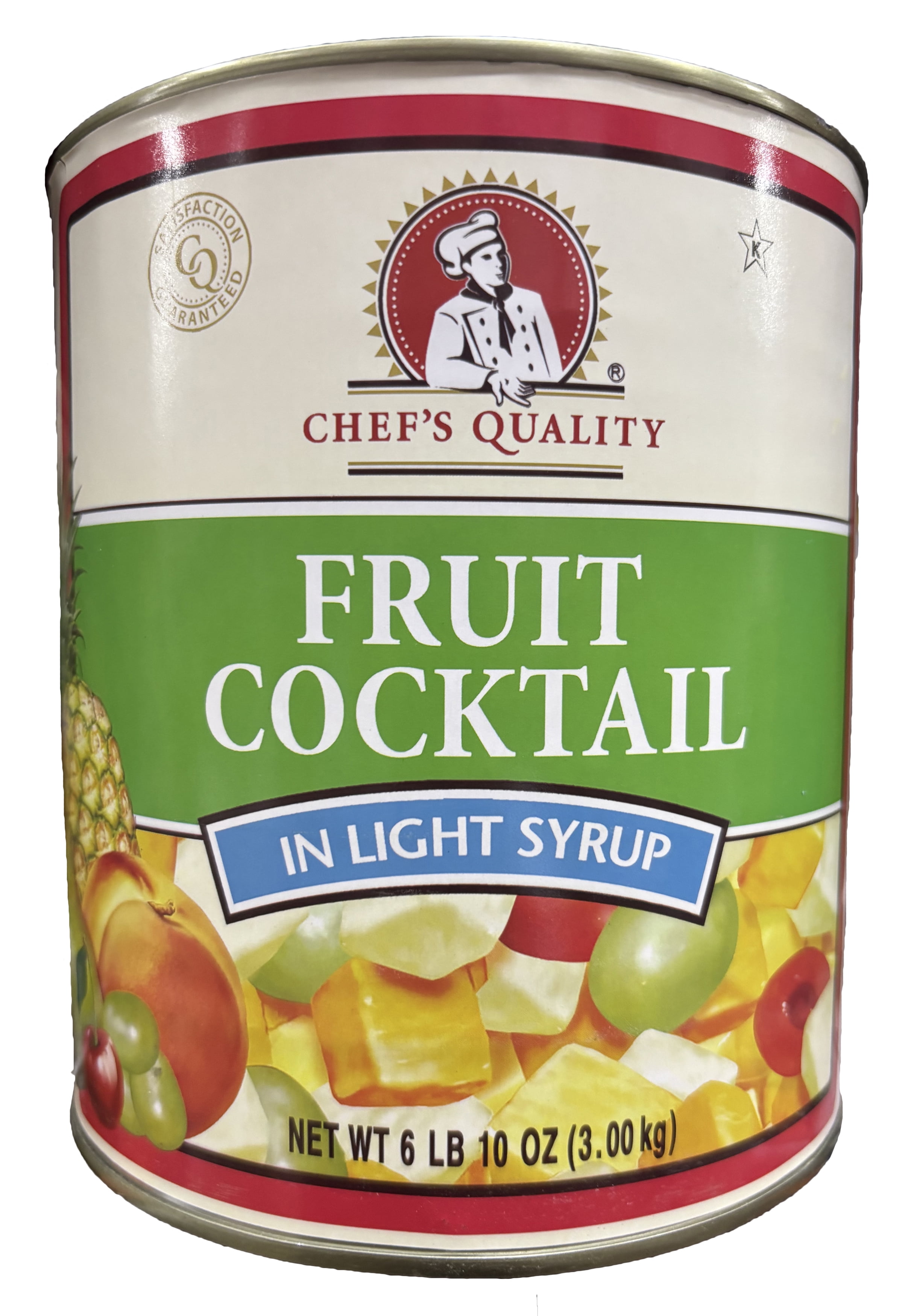 Chef's Quality Fruit Cocktail In Light Syrup | Kosher | 6.63 lb