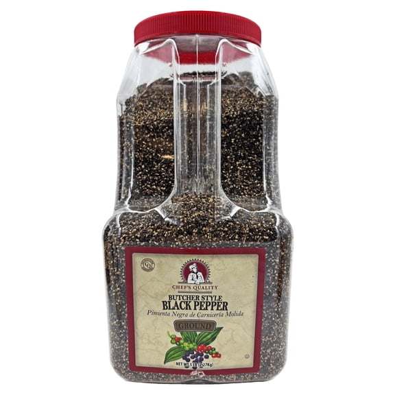 Chef's Quality Ground Butcher Style Black Pepper 5lb