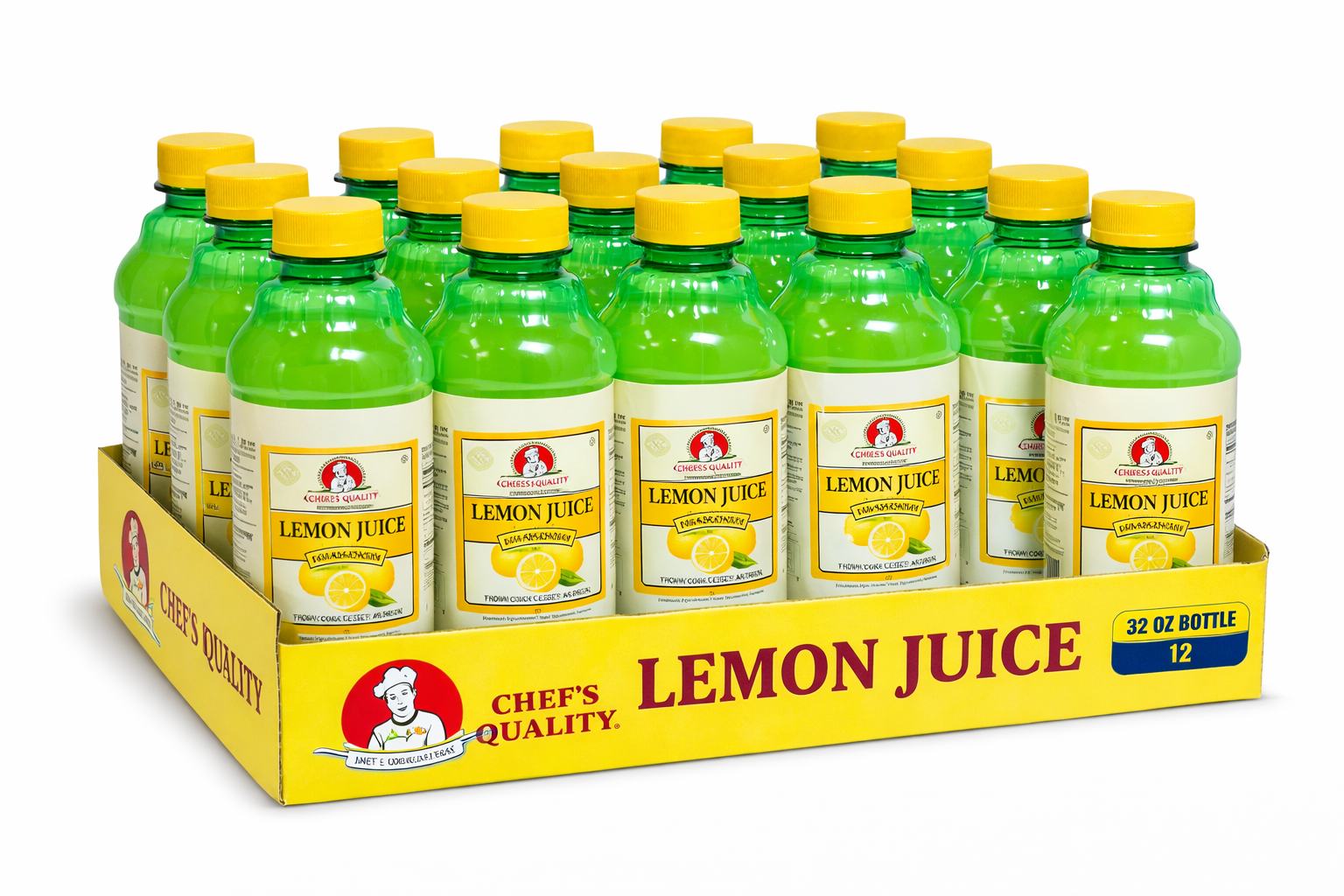 LEMON BOTTLE 10本セット 正規品 Chef's Quality Lemon Juice from Concentrate, 32 oz Bottles, 12