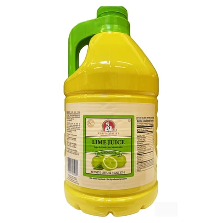 Chef's Quality Lime Juice From Concentrate 1 Gallon (128 Oz.) - Pack of 1