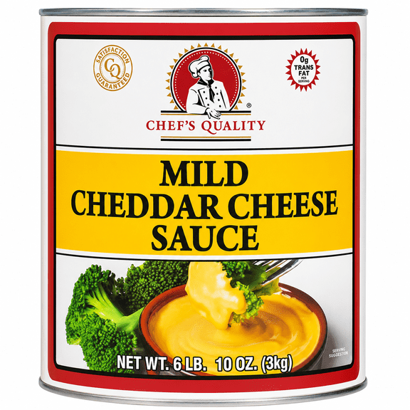 Chef's Quality Mild Cheddar Cheese Sauce #10 Can 106 oz Ready-to-Serve Cheese Sauce