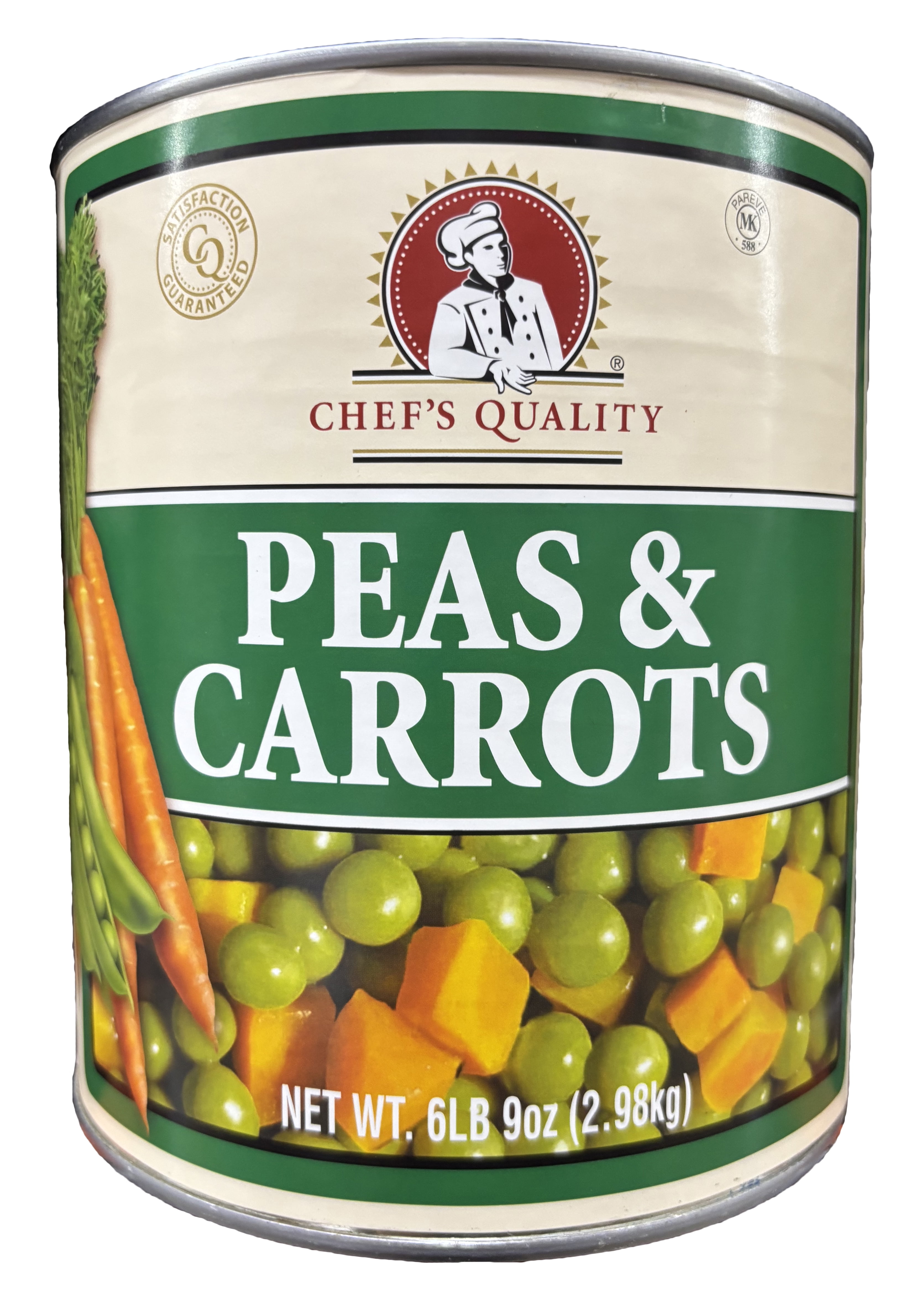 Chef's Quality Peas & Carrots | Kosher | 6.56 lb Can