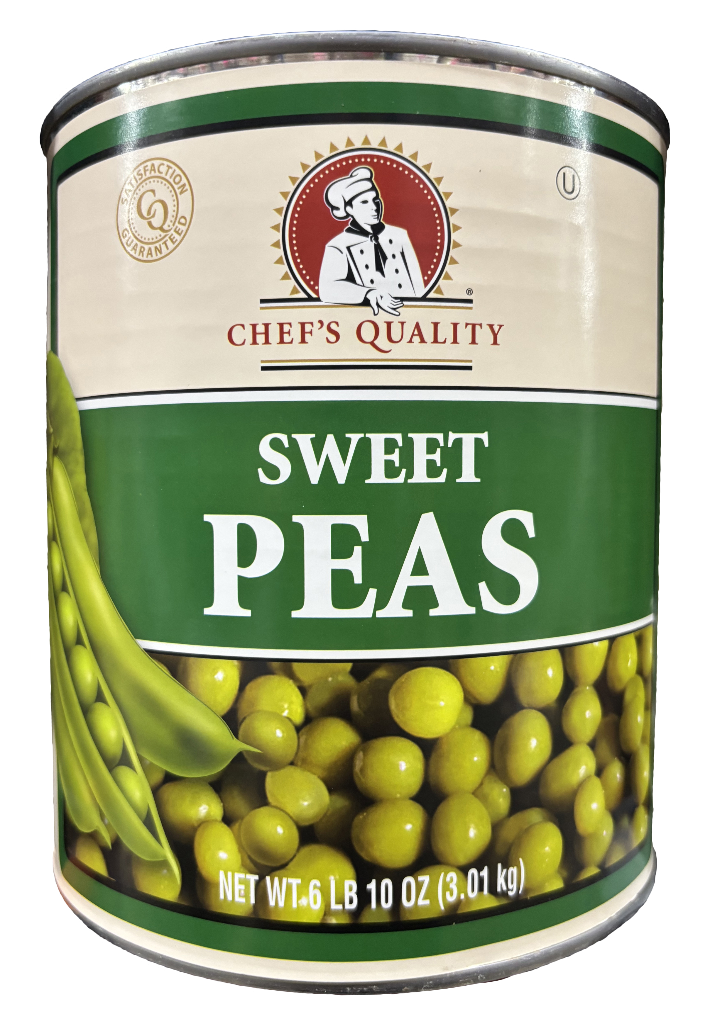 Chef's Quality Sweet Peas | Kosher | 6.63 lb