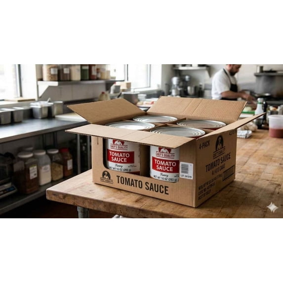 Chef's Quality - Tomato Sauce - 4 cans 10.6 oz