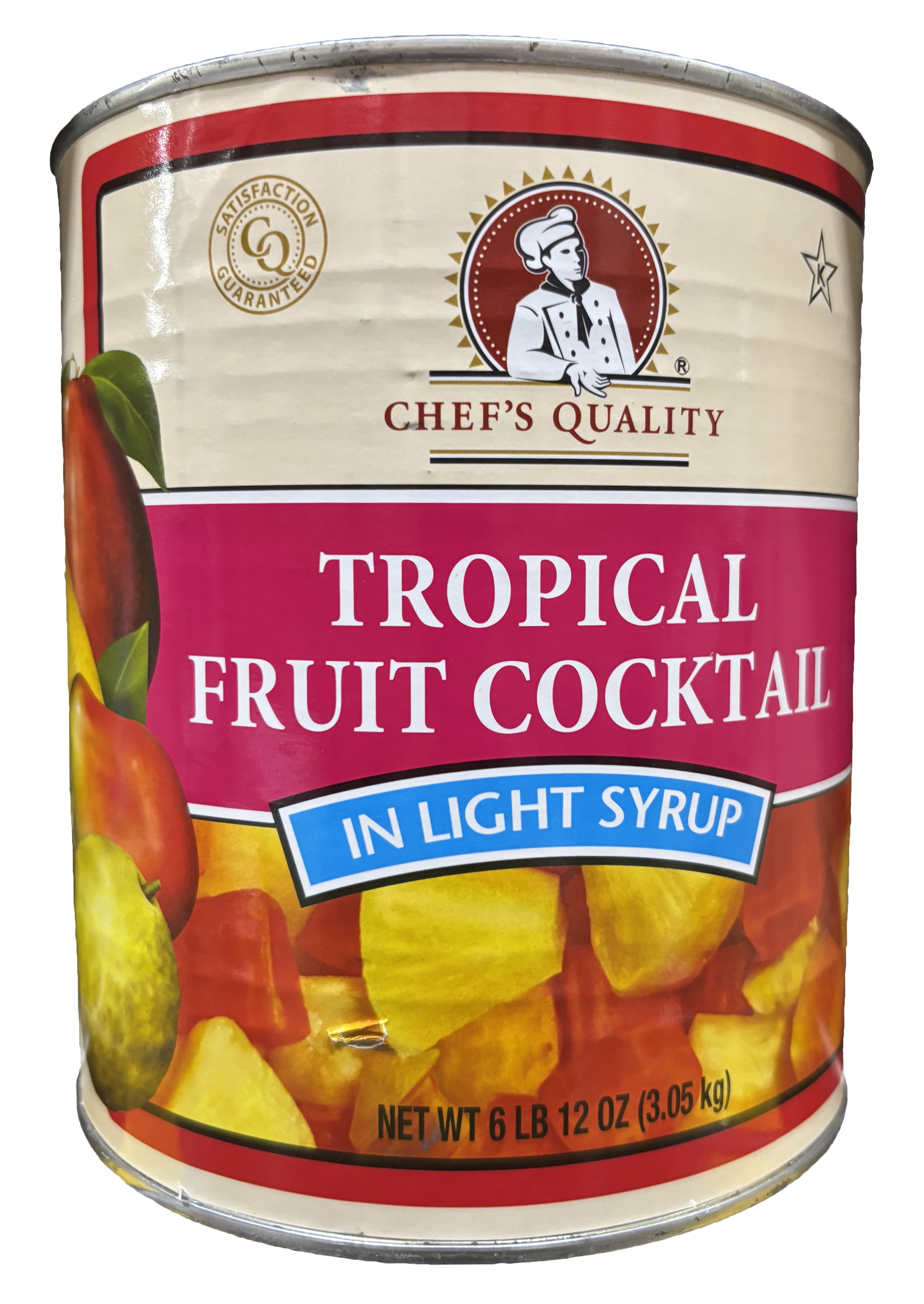 Chef's Quality Tropical Fruit Cocktail In Light Syrup | Kosher | 6.75 lb