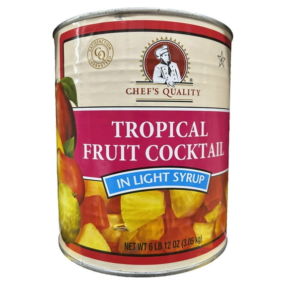 Chef's Quality Tropical Fruit Cocktail In Light Syrup | Kosher | 6.75 lb