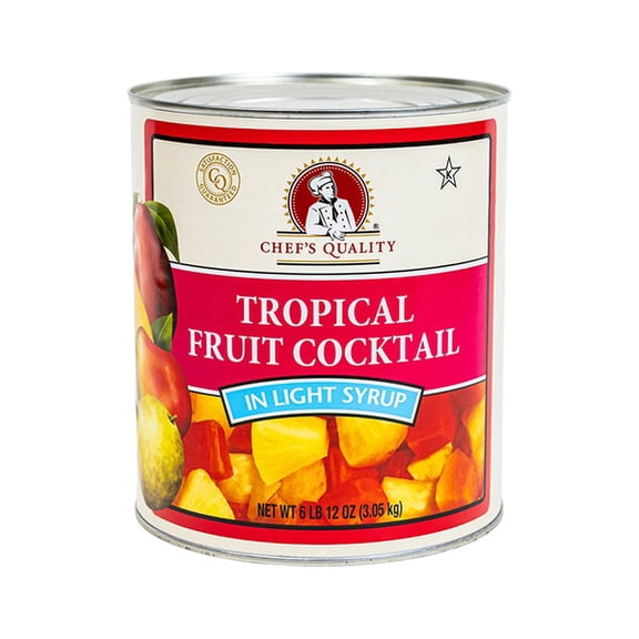 Chef's Quality Tropical Fruit Cocktail in Light Syrup, 6 lb 12 oz Can