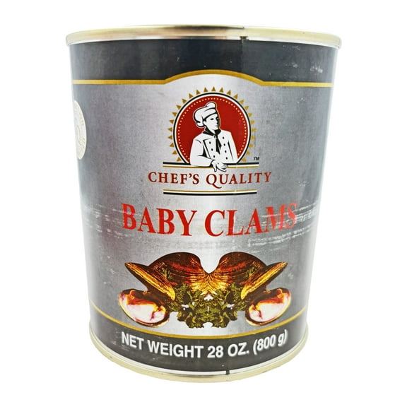 Chef's Quality Whole Baby Clams 28 oz.