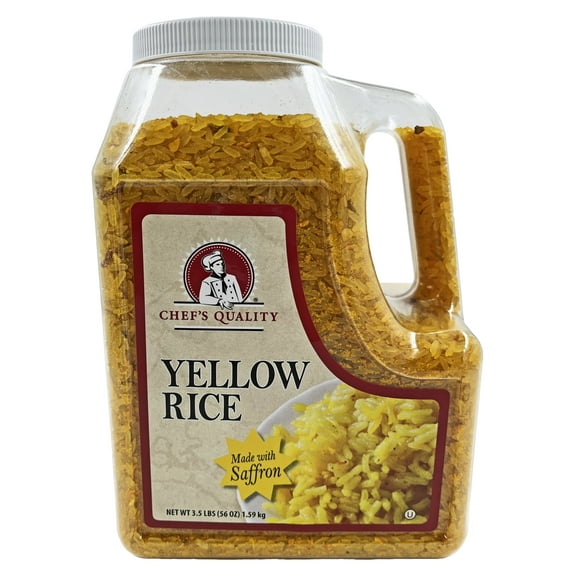 Chef's Quality Yellow Rice | Made with Saffron | Kosher | 3.5 lbs