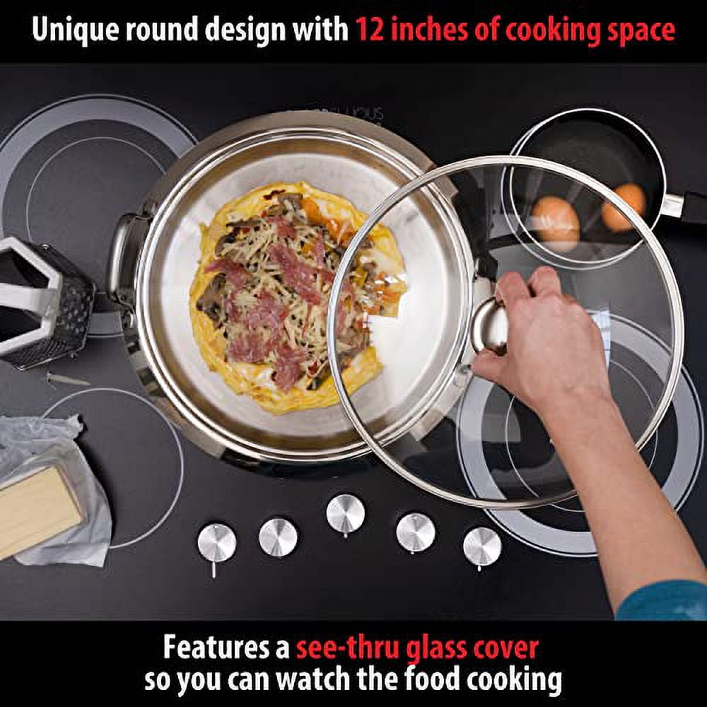 Chef's Secret 5Ply StainlessSteel Pancake Pan/Griddle with See