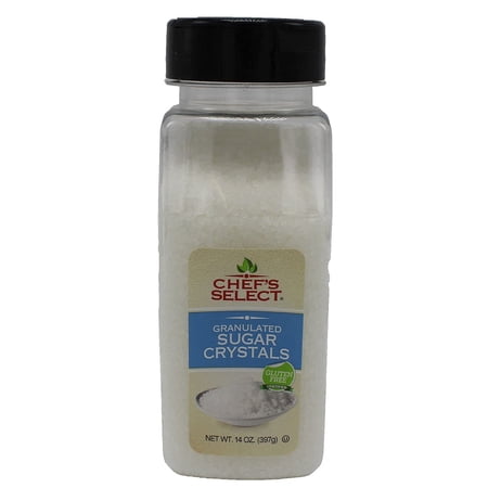 Chef's Select White Sugar Crystals 14oz - Value Size 14 Ounce (Pack of 1)