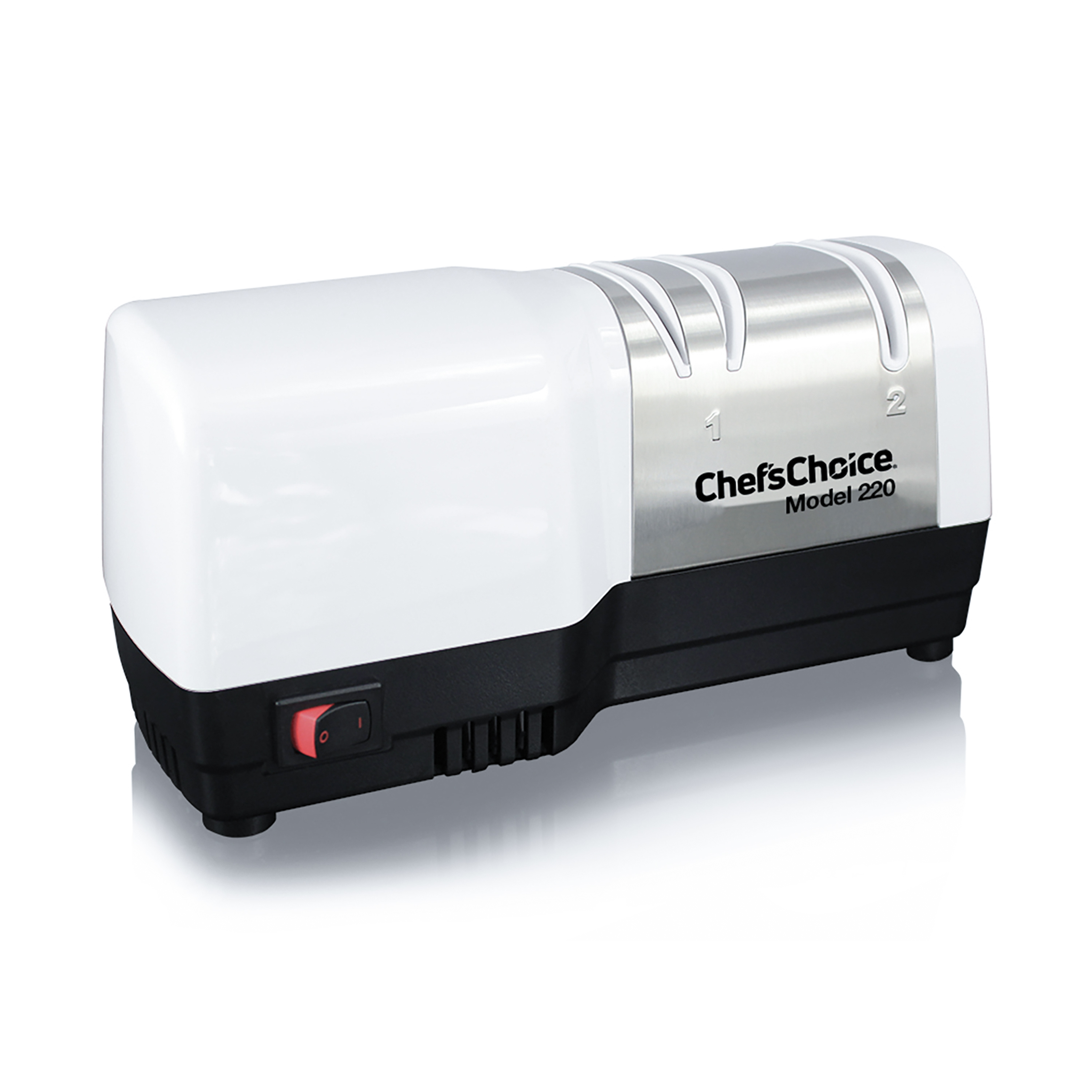 Chef'sChoice 220 Hybrid Diamond Hone 2-Stage Knife Sharpener uses Diamond Abrasives and Combines Electric and Manual Sharpening Sharpens Straight and Serrated Knives - image 1 of 2