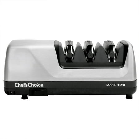 Chef'sChoice AngleSelect Model 1520 Professional Electric Knife Sharpener, in Brushed Metal (0115207)