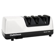 ChefsChoice Model 1520 AngleSelect Professional Electric Knife Sharpener for Straight Edge and Serrated Knives,  White